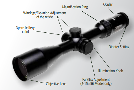 Steiner Nighthunter Xtreme rifle scopes instruction manual