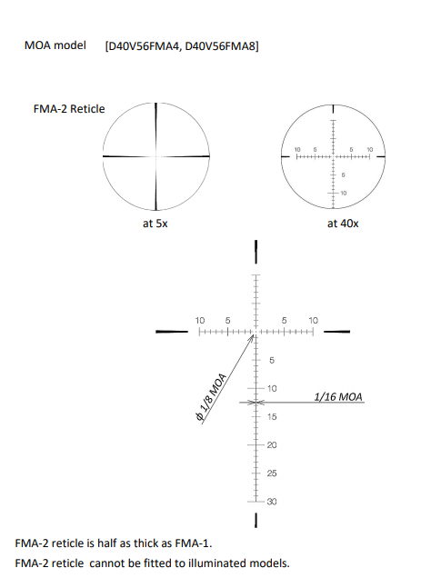 March First Focal Plane Reticle Scope Instruction Manual