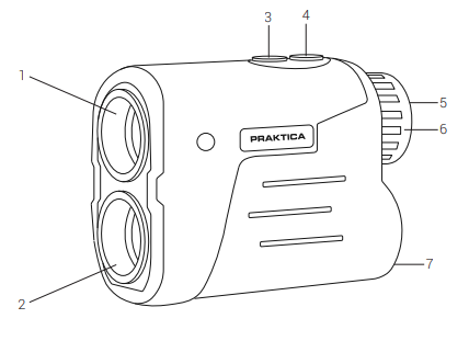 Praktica LRF-7 Laser Rangefinder Instruction Manual