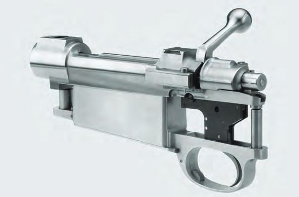 An example of Mauser 98 Magnum style action, manufactured by Recknagel 