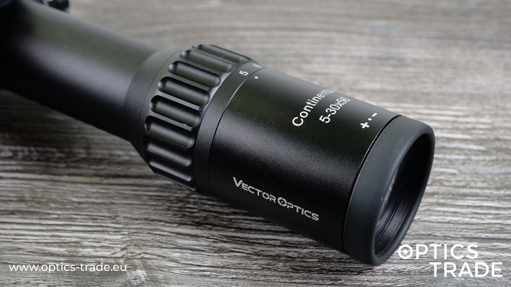Vector Optics Continental 5-30x56 FFP - Sharp Knurls of the Magnification Ring