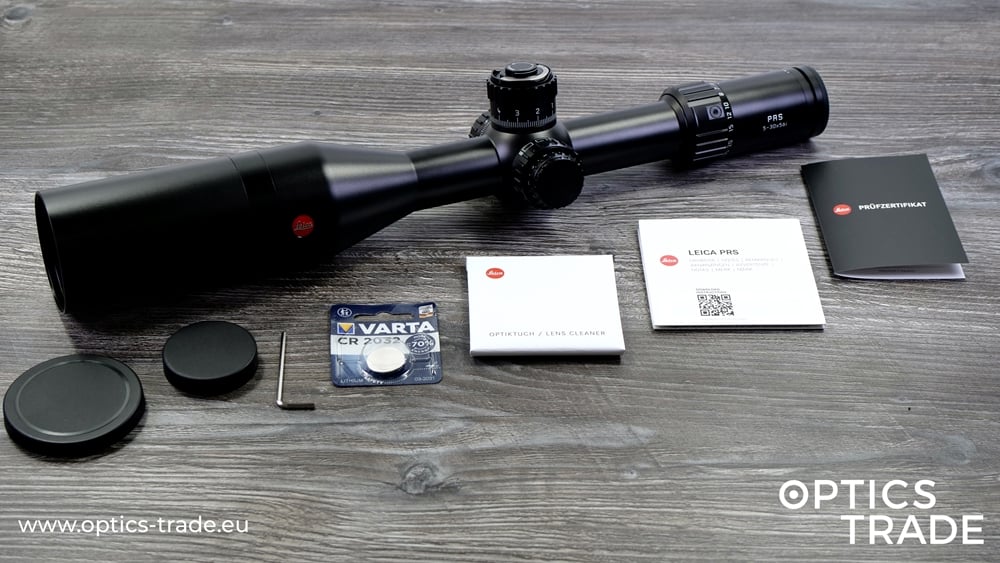 Leica Optics PRS 5-30x56i Riflescope - Scope of Delivery