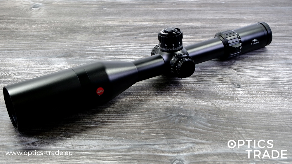 Leica Optics PRS 5-30x56i Riflescope - Angle View with Sunshade