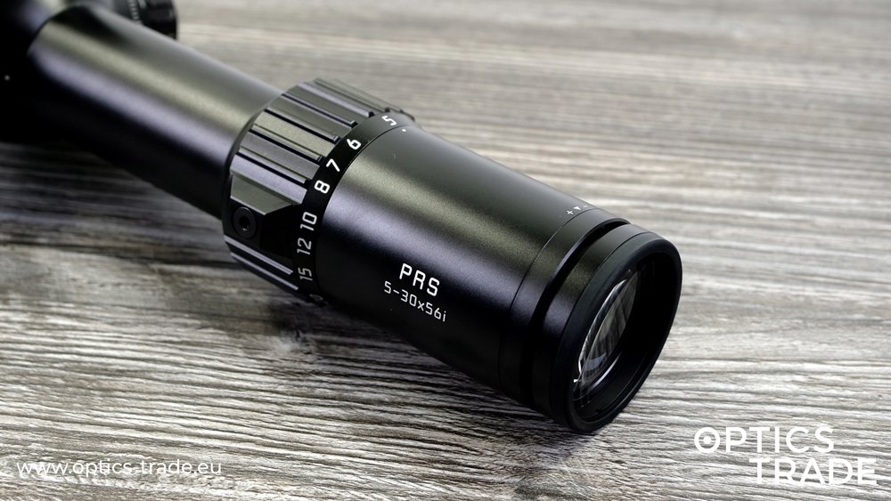Leica PRS 5-30x56i - Ergonomic Magnification Ring with a Tactile Fin