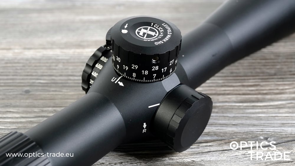 Leupold Mark 5HD 5-25x56 MIL - Capped Windage Turret Close-Up