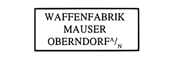 WAFFENFABRIK MAUSER OBERNDORF