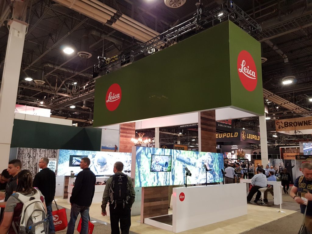 Leica's booth at Shot Show 2019