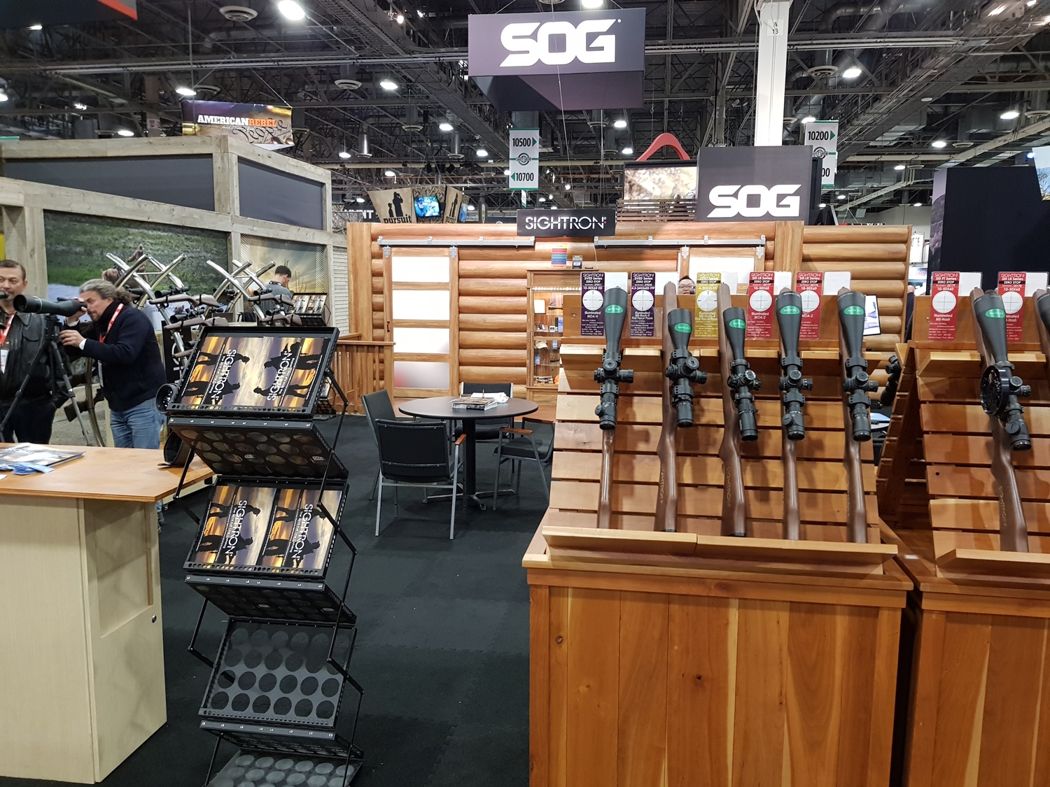 Sightron's booth at Shot Show 2019
