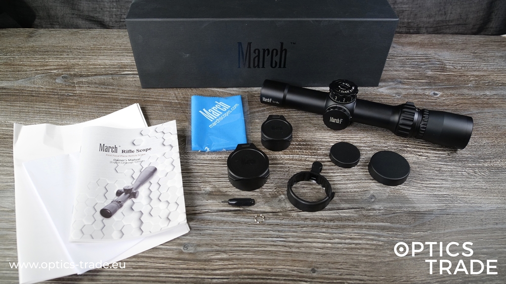 March-F 1-8x24 Shorty - scope of delivery