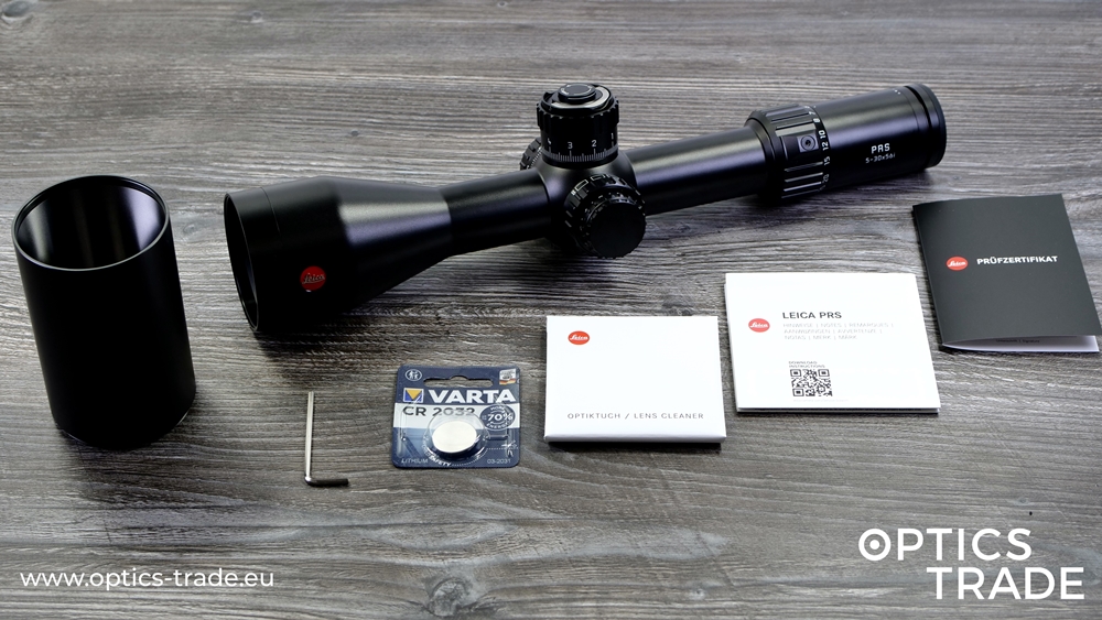 Leica Optics PRS 5-30x56i Riflescope - Scope of Delivery