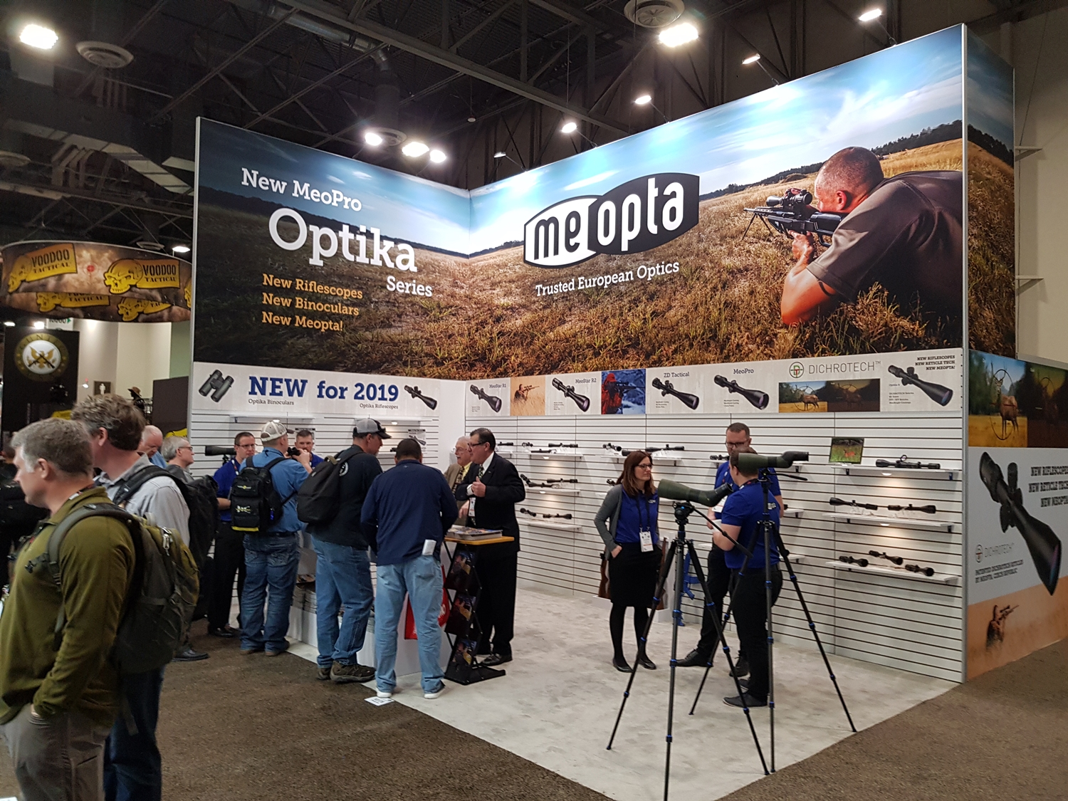 Meopta's booth at Shot Show 2019