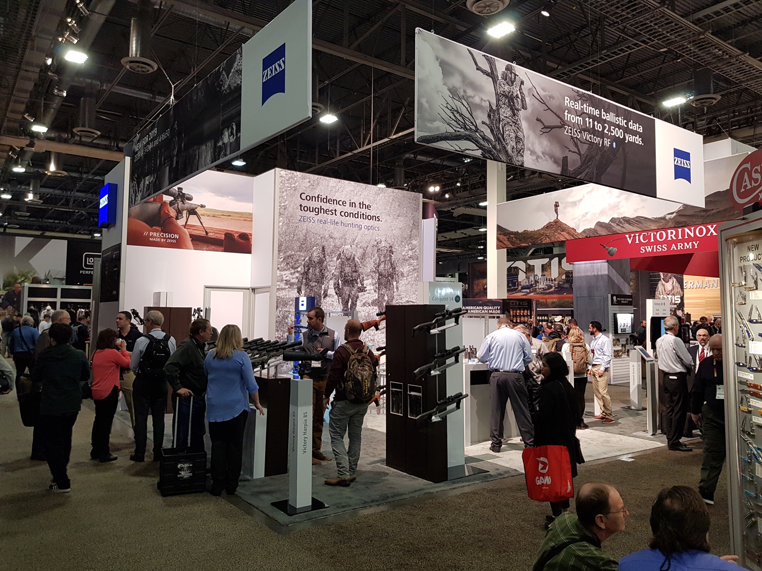 Zeiss' booth at Shot Show 2019