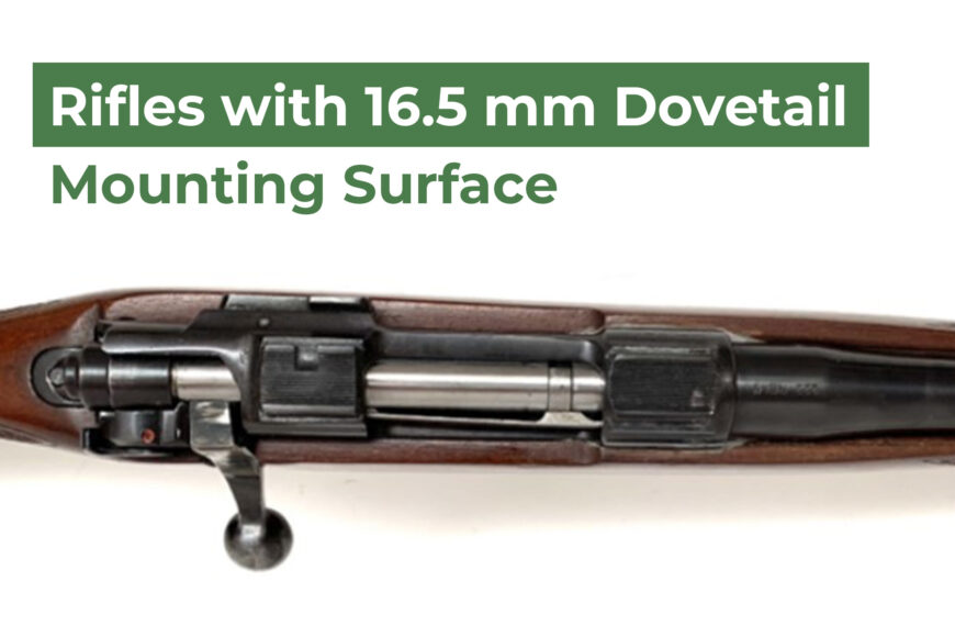 Rifles With 16.5 mm Dovetail Mounting Surface