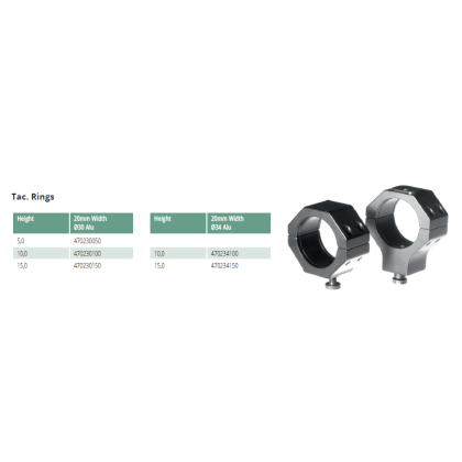 EAW Pair of Tactical Rings for Roll-Off Mounts, 30 mm