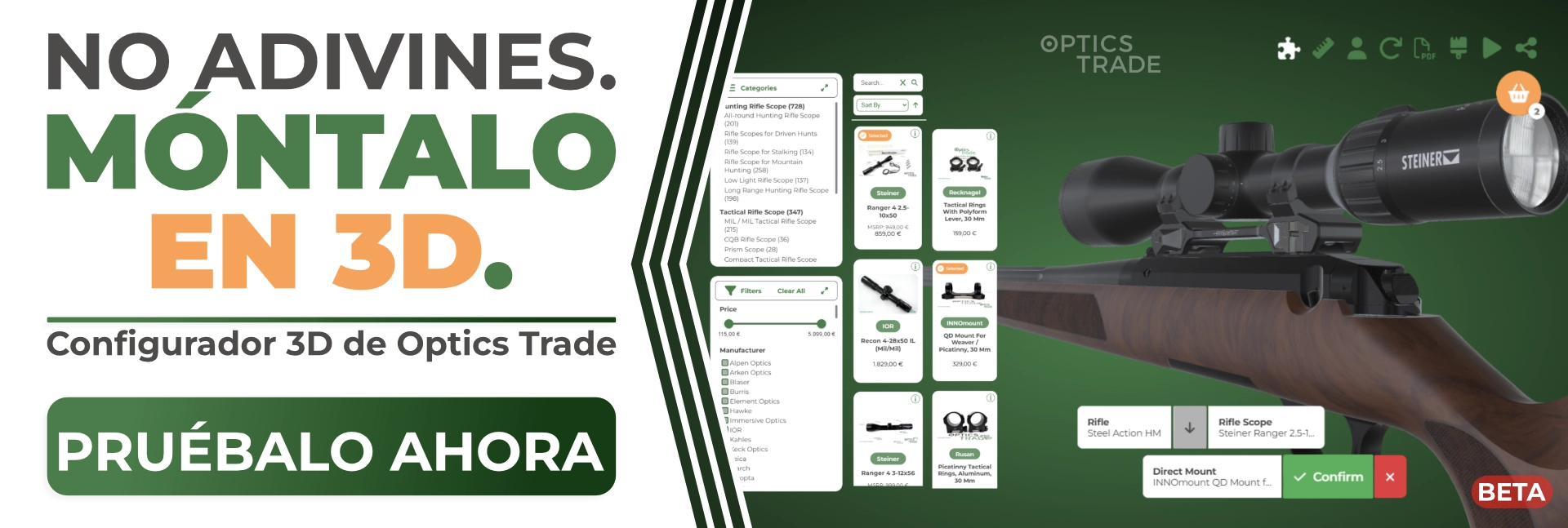 Configurador de Optics Trade