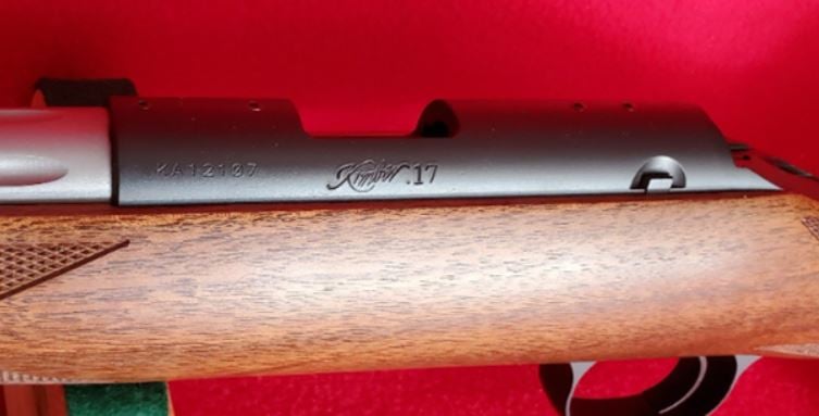 Kimber K-17 receiver, chambered for .17 HM2