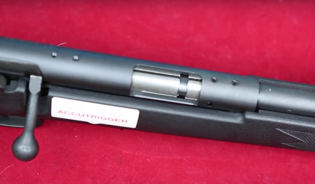 The receiver of Savage 93 F with a visible mounting surface 