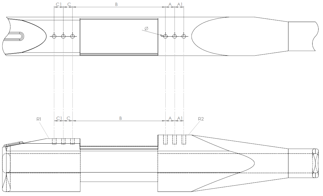 Skica dimenzij Skica dimenzij